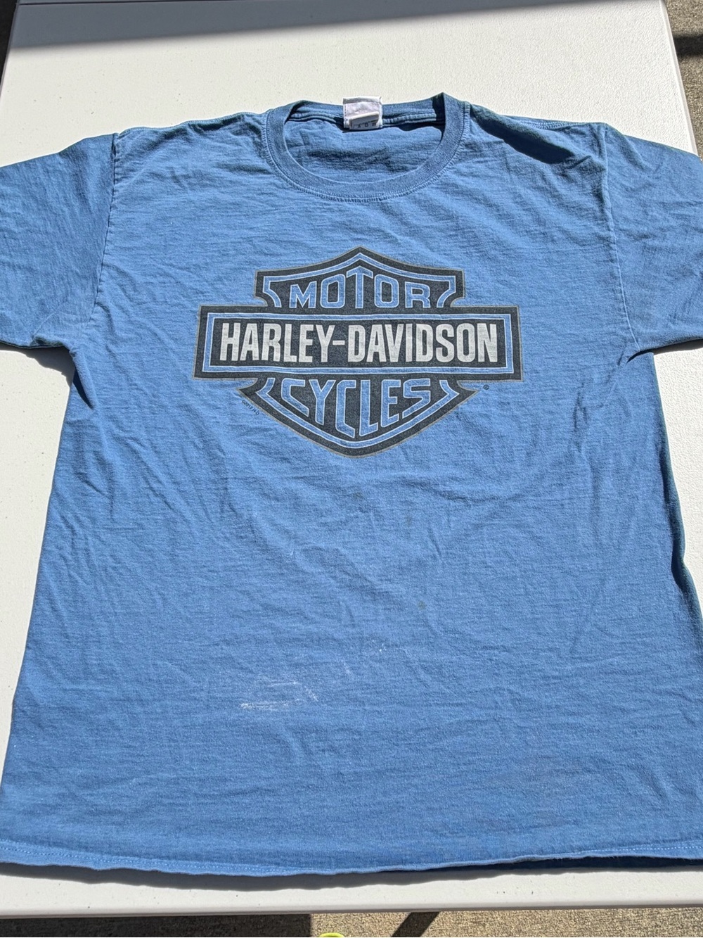 Vintage Harley Davidson Mississippi Coast Biloxi Biker Graphic T-Shirt - Size M